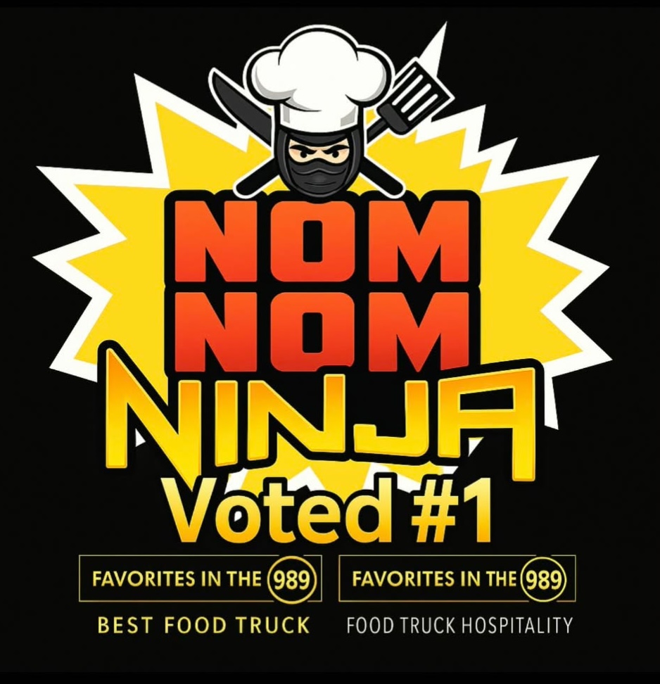 Nom Nom Ninja voted #1 Best Food Truck and Food Truck Hospitality by 989 Magazine